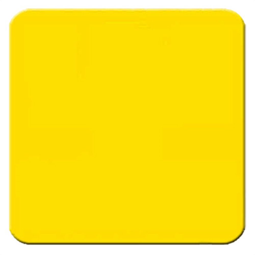 Caution color sign - 24" Square x .080" in. aluminum plate. Scotch-lite reflective facing.